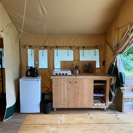 Glamping Safaritent Op Camping De Rimboe Luxe tent Lunteren