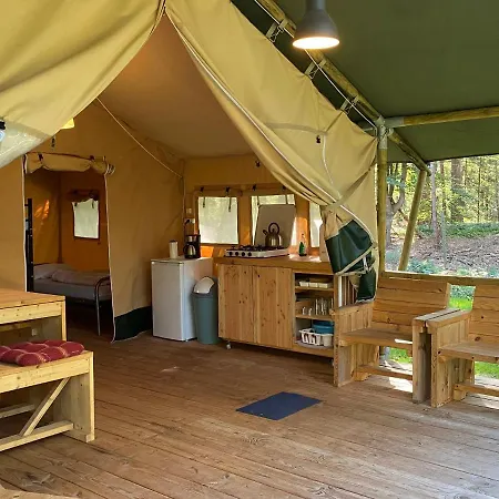 Glamping Safaritent Op Camping De Rimboe Luxe tent
