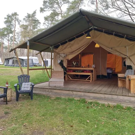 Glamping Safaritent Op Camping De Rimboe Luxe tent